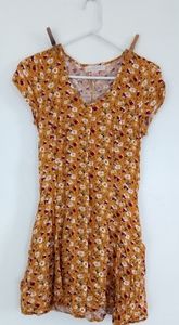 Adjustable Yellow Spring Dress XS